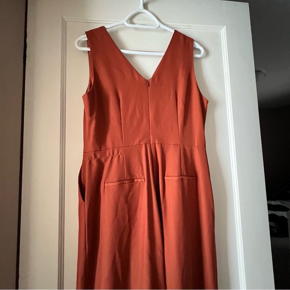 Orange Wide Leg Jumpsuit - Picture 7 of 7